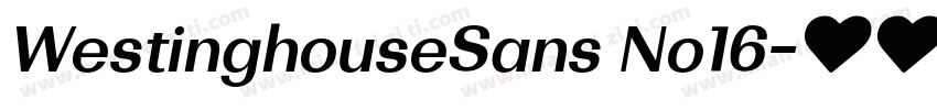 WestinghouseSans No16字体转换